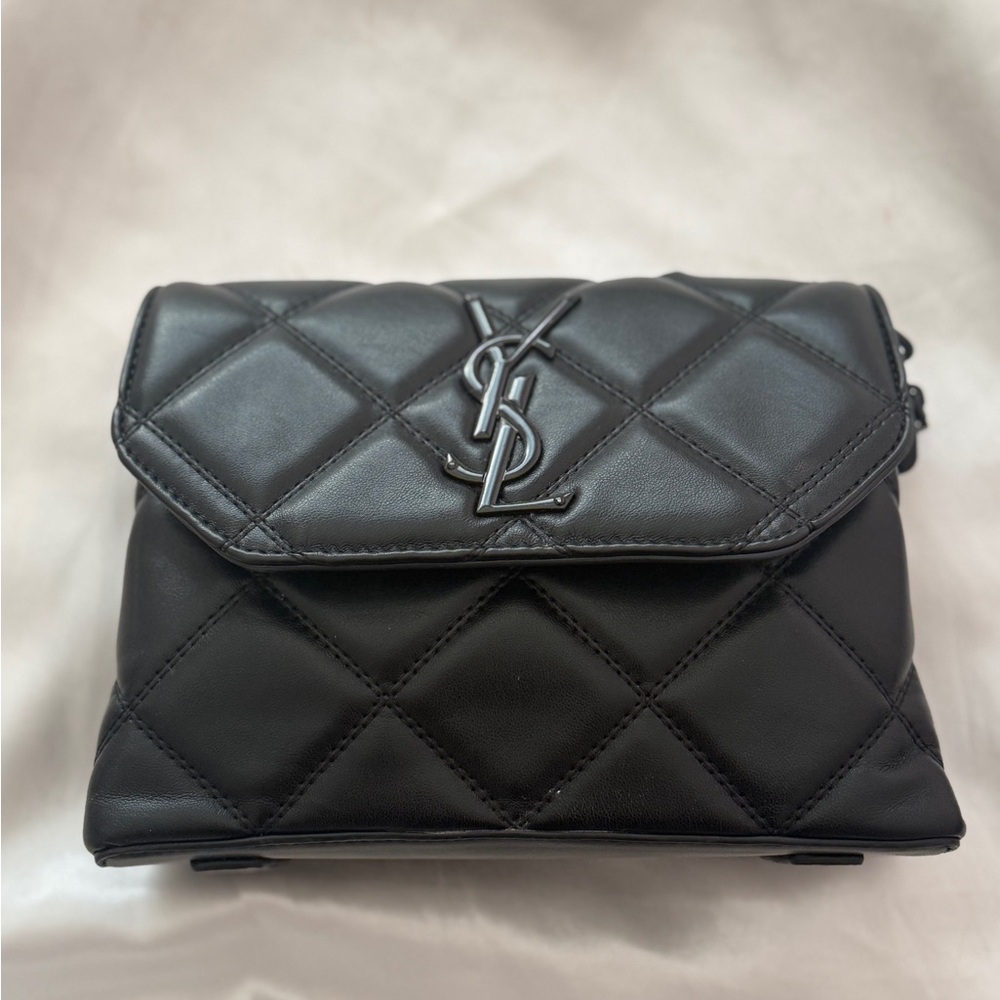 Black Quilted Crossbody Bag